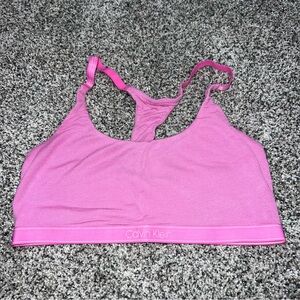 Calvin Klein pure ribbed unlined bralette